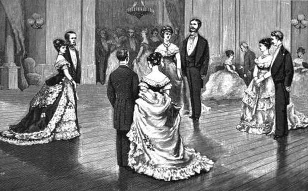 The opening position of the quadrille.