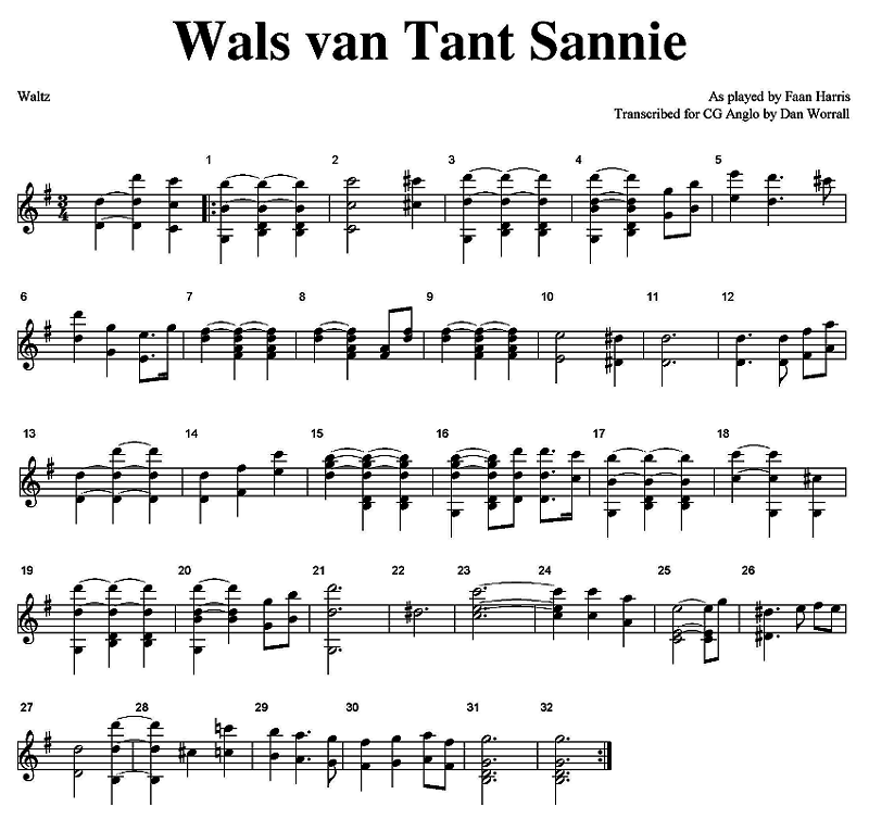Wals van Tant Sannie